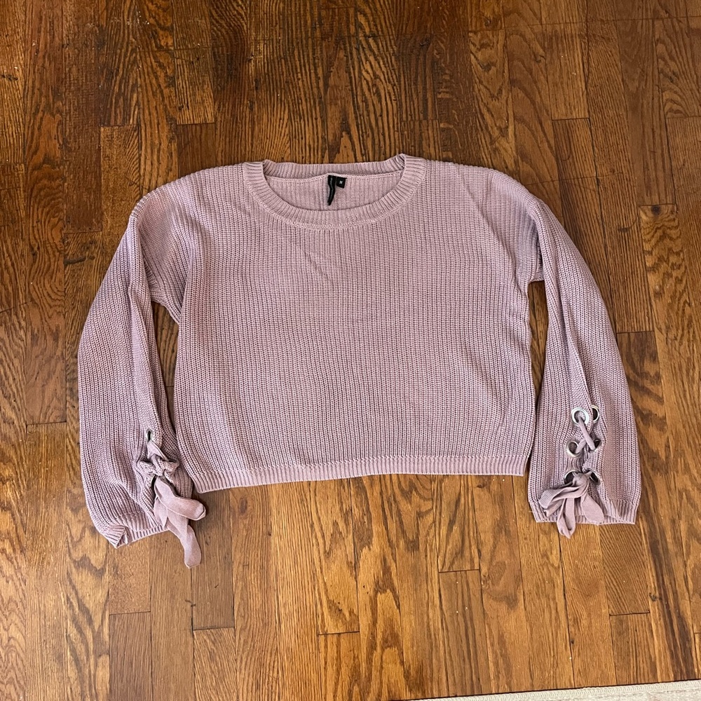 Lavender Cropped Sweater